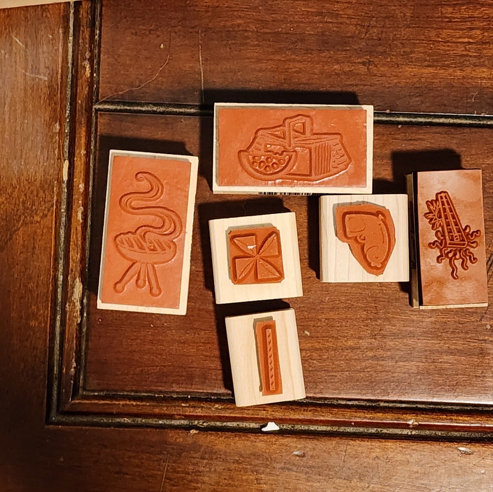 1 Set Of 19" Fun In Sun Stamps - Picture 5 of 10